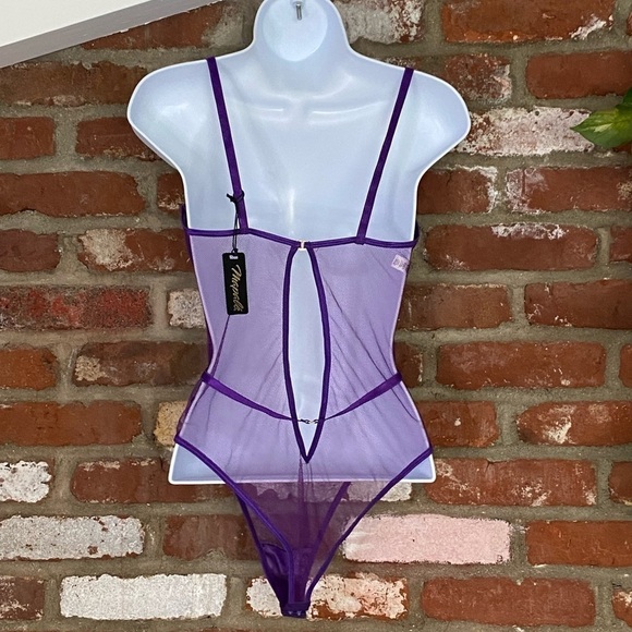 Mapale Mesh Underwire Teddy in
Orchid New Size S/M - Picture 4 of 7